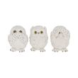 Three Wise Owls Resin Figurines - 8cm