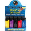 Torjet Windproof Jet Flame Lighters - Assorted Colours