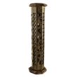 Round Sheesham Wood Incense Stick Tower Burner  