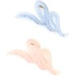 Translucent Double Loop Clamp -  Assorted Colours (13cm)