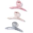 Translucent Looped Hair Clamps - Assorted - 11cm