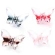 Transparent Butterfly Shaped Hair Clamps - Assorted - 4cm