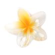 Transparent Hibiscus Flower Shaped Hair Clamps - Assorted - 8cm
