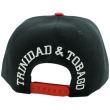 Trinidad & Tobago Flag Snap Back - Black & Red