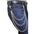 Triple Jean Metal Chain Heavyweight Silver