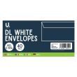 U. Mailing DL White Envelopes Peel & Seal - 40 Pcs (11.5 x 16 x 0.7cm)