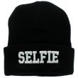 Unisex Selfie Beanie Hat - Black