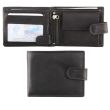 Wholesale Men's Leather RFID Wallet- Black 