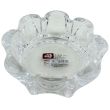Deli Glassware Round Silver Glass Ashtray - 11cm