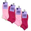 Ladies Plain Pastel Trainer Socks  (3 Pack) - Assorted