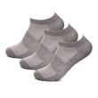 Ladies Grey Marl Trainer Socks  (3 Pack) 