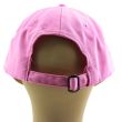 Adults 6 Panel Adjustable Metal Buckle Baseball Cap - Pink