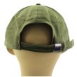 Adults 6 Panel Adjustable Metal Buckle Baseball Cap - Khaki