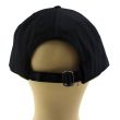 Adults 6 Panel Adjustable Metal Buckle Baseball Cap - Black