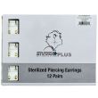 Studex Regular April Gold Plated Bezel Studs - DCNR204Y
