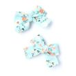 Floral Print Bow Beak Clip Assorted - 5cm