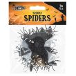 Halloween Spooky Glitter Spiders - Pack of 36