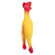 Latex Squeaking Chicken Dog Toy - Assorted 