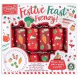 Festive Feast Frenzy — Box of 6 Christmas Game Crackers (9")