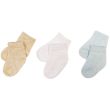 Cotton Blend Baby Boys Socks in Plain Colour (3-Pack)