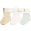 Cotton Blend Baby Boys Socks in Plain Colour (3-Pack)