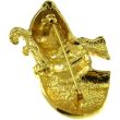 Smiling Snowman Brooch with Festive Detailing – (5x3cm)