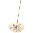Luna Moth Ceramic Incense Stick Holder 
