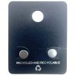 Screw back Stud Earrings with Center Stone - (8mm)