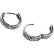 Huggie Earrings with Roman Numerals on Outer Circle
