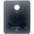Black Cylinder Disc Stud Earrings with Screw Back