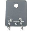 Dangling Chain Earrings with Push-Back Closure