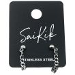Dangling Chain Earrings with Push-Back Closure