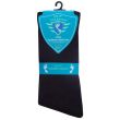 Ladies Comfort Fit Diabetic Socks Non-Restrictive Cotton Blend (3 Pack) – Black