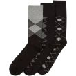 Men's Panda Stick Bamboo Comfort Fit Argyle Socks (3 Pack)