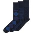 Men's Panda Stick Bamboo Comfort Fit Argyle Socks (3 Pack)