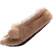 Ladies Furry Animal Design Slipper Socks with Grip Sole – Assorted