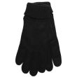 Ladies Suede Gloves Sherpa Lining & Touch Screen - Assorted