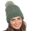 Ladies Chunky Turn-Up Beanie Hat - Assorted