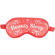 Beauty Sleep Gift Set with Fluffy Socks, Eye Mask, Scrunchie and Heart Candles