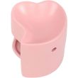 Heart-Shaped Ceramic Oil Burner in Soft Pink