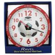 Wholesale Ravel Children's Time Teacher Wall Clock Red