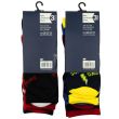 Men's Cotton Rich Super Dad and Football Legend Dad Design Socks (3 Pack) - Asst