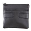 Wholesale Genuine Leather 2 Compartments Coin Purse 