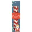 Stripe Taper Candy Cane Candles  - Set of 3