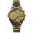 Wholesale Men's NY London Round Metal Bracelet Watch - Gold
