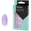 Wholesale Royal Cosmetics 24 Aurora Lilac Coffin Nail Tips with 2g Glue