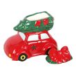 Red Car with Christmas Tree Oil Burner - (13.5cm)