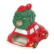 Red Car with Christmas Tree Oil Burner - (13.5cm)