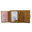 Wholesale Men's Leather Wallet With Closure Button- Tan