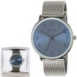 Wholesale Men's Henley Contemporary Numbered Mesh Watch- Black/ Blue